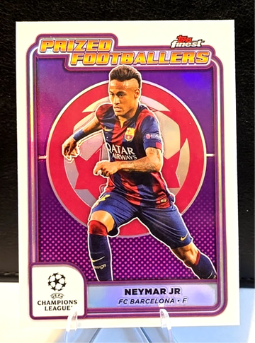 Neymar Jr  2024-25 Topps Finest UEFA Club  Prized Footballers  Barcelona