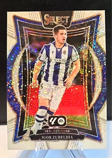 IGOR ZUBELDIA  WHITE SPARKLE  Terrace  2024-25 Panini LA LIGA SELECT  REAL SOCIEDAD