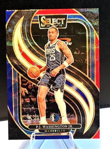  2024-25 Select  PJ Washington  Red White Blue Wave  Premier Level  #154 Mavericks