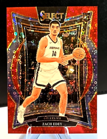 2024-25 Select #280  Zach Edey  Red Disco  Concourse  /49  Rookie SSP  Grizzlies