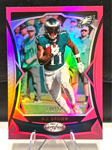 2024 Certified  A J Brown  /225 SSP  Pink Mirror  #5 Eagles 