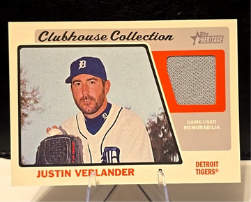 2015 Heritage  Justin Verlander  Clubhouse Collection #CCR-JV  Tigers  Game Used