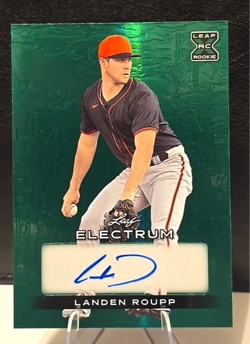 2024 Leaf Electrum  Landen Roupp  Green Rookie  Autograph Auto  Bookend  15/15  Giants