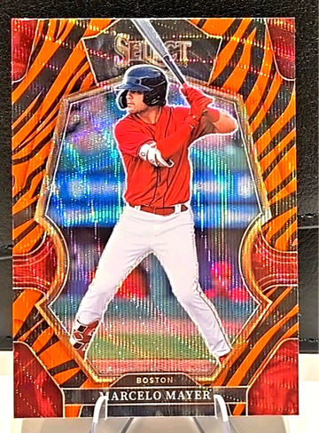 2023 Select  Tiger Stripe  Marcelo Mayer  Premier Level  *Ultra Rare* SSSP!  Red Sox