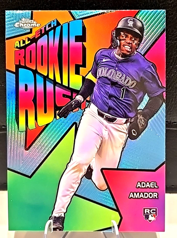 2025 Topps Chrome  Adael Amador  All-Etch Rookie Rush  Rockies  SP (1:121 packs) !