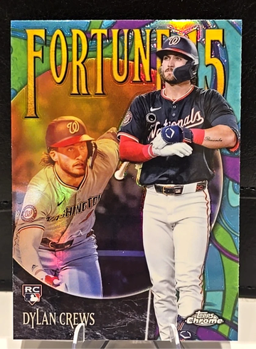 Dylan Crews  2025 Topps Chrome  #F15-11  Fortune 15 Rookie RC  Nationals
