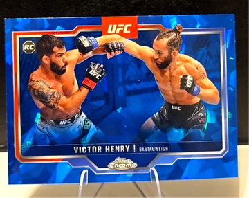 Victor Henry  2025 Topps Chrome UFC Sapphire  Rookie RC #59