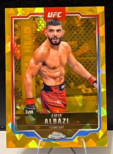 2025 Topps Chrome UFC Sapphire  GOLD /50  Amir Albazi  SSP 