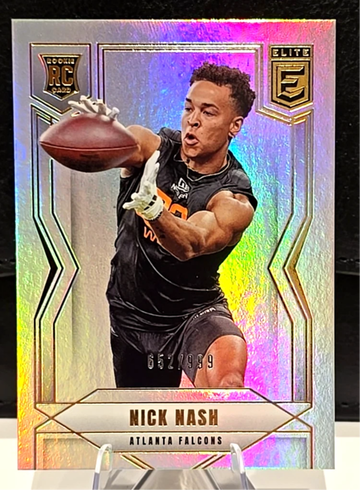 2025 Donruss Elite  Nick Nash  Rookies RC  /999  Falcons #180