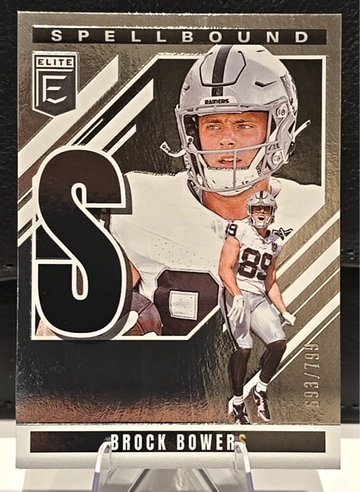2025 Panini Donruss Elite #25  Spellbound  Brock Bowers  /799  Raiders