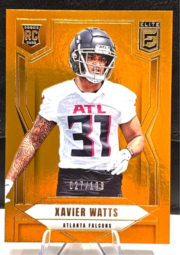 2025 Donruss Elite  Xavier Watts  Rookie RC  Orange /199  Notre Dame Falcons 