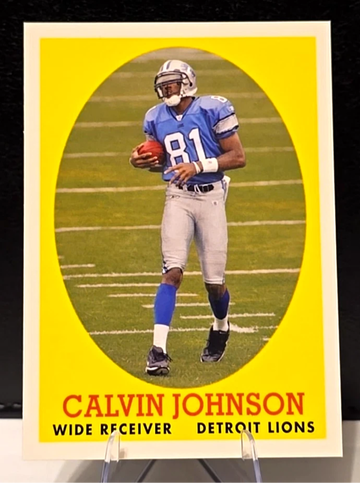 2007 Topps  Calvin Johnson  Turn Back the Clock  Rookie RC  #8 Lions