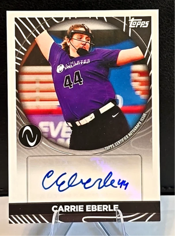 2022 Topps Athletes Unlimited  CARRIE EBERLE  Softball  Auto  Oklahoma State