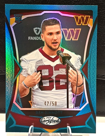 Ben Sinnott  2024 Panini Certified  Teal /50  RC Rookie  SSP Commanders