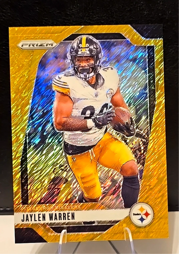 2024 Prizm  Jaylen Warren  Gold Shimmer   /10 Steelers SSP