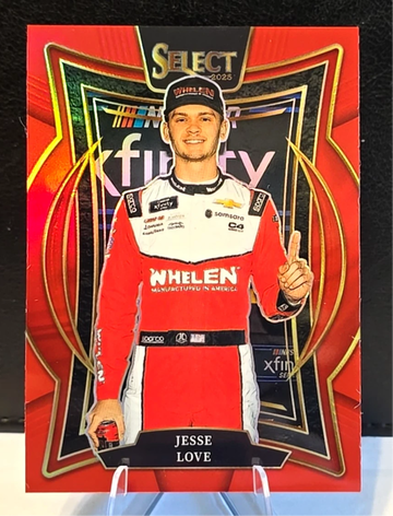 Jesse Love   2025 Select Racing Nascar  Red Prizm  /125  #2 Grandstand 