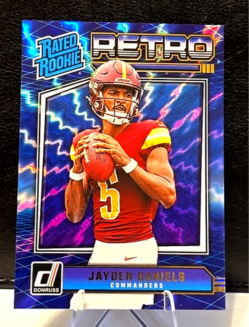 2024 Donruss  Jayden Daniels  Retro Rated Rookie #11 (RC)  Commanders