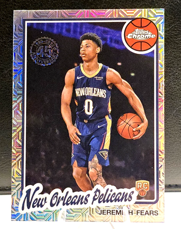 2025-26 Topps  Jeremiah Fears  1980-81  Topps Chrome  RC Rookie  Silver Mojo  Pelican