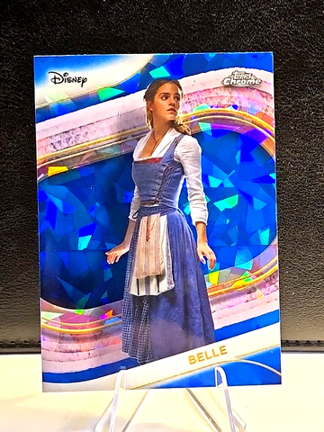 2025 Topps Chrome Disney Sapphire  Belle (Live Action) #129  Beauty and the Beast