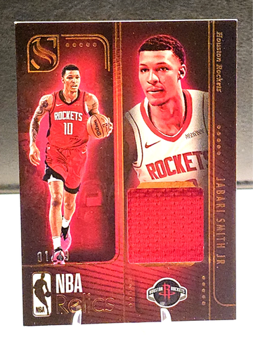 2024 Panini Silhouette  JABARI SMITH  Relics  Rockets  GAME WORN Jersey Patch  1/49 