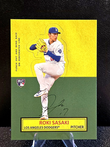 2025 Topps Archives  Stand Up Pop Up Insert  Roki Sasaki RC  #64SU-2  Dodgers Rookie