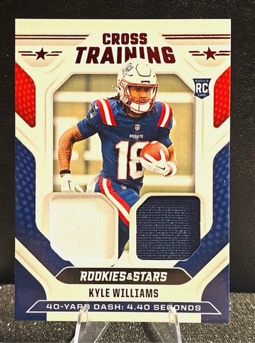 2025 Panini Rookies & Stars  Kyle Williams  Cross Training Patch   (RC) Patriots 