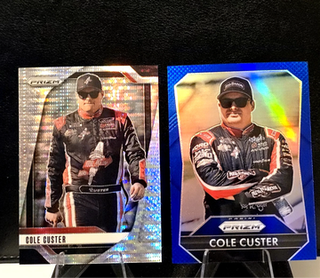 2025 Panini Prizm Racing Nascar  Cole Custer  Blue Prizm /199   & Pulsar /299