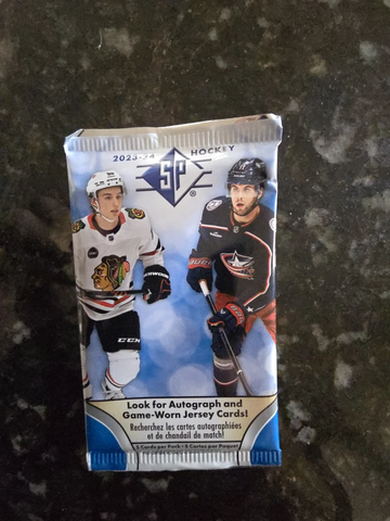 2023-24 UPPER DECK SP AUTHENTIC Hockey SINGLE PACK FACTORY SEALED 5 Cards