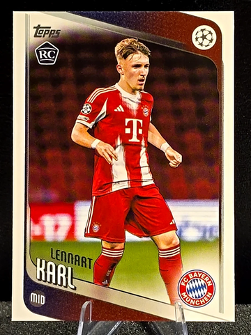 2025-26 Topps UEFA Club Competitions  Lennart Karl  RC #187  Bayern Rookie