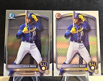 2025 Bowman Draft  Jesus Made  Chrome and Paper  Brewers Prospect 