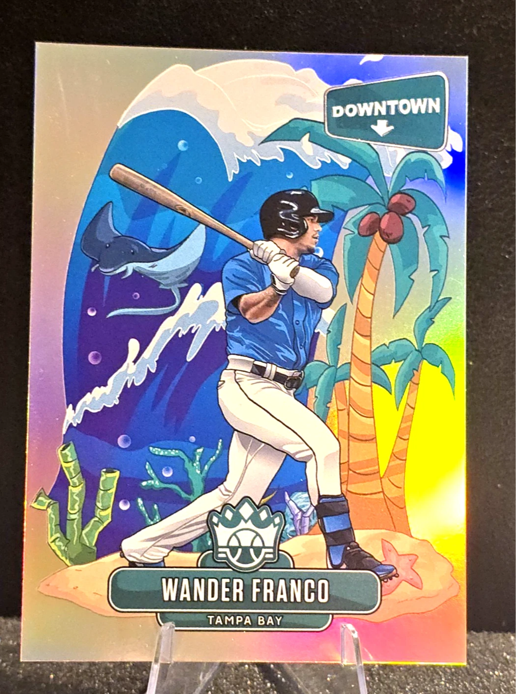 2022 Diamond Kings  Wander Franco  Downtown  #D1 SSP  Tampa Bay Rays  Case Hit!