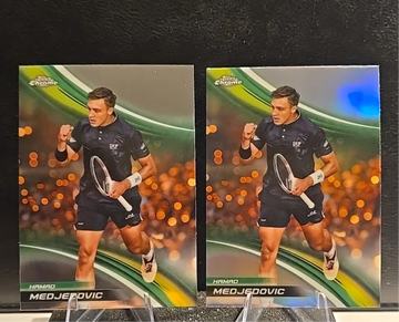 2025 Topps Chrome Tennis  Hamad Medjedovic  Refractor & Base  #179