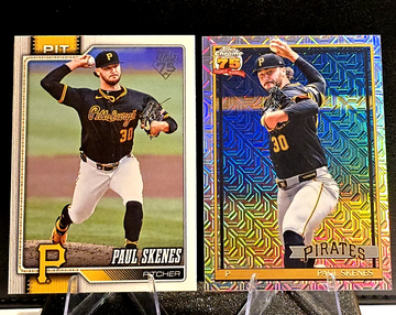 2026 Topps Series 1  Paul Skenes  Silver Pack Mojo & Base  Pirates