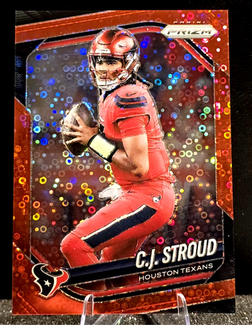 2025 Panini Prizm  No Huddle #143  C.J. Stroud  Red Color Match  /99