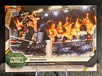 2026 Topps Now WWE #12  Roman Reigns  Royal Rumble Winner 