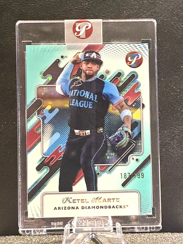 KETEL MARTE  2025 TOPPS PRISTINE  AQUA PRISTINE  DIAMONDBACKS  /199  ENCASED