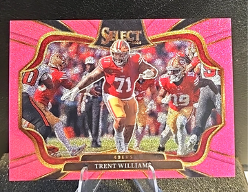 2025 Select  Trent Williams  Field Level  Pink Glitter Prizm  /15  49ers 