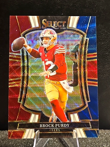 2025 Panini Select  Brock Purdy  Premier Level  Tri-Color Prizm  /299  49ers