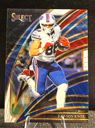 2025 Select  Dawson Knox  Club Level  Tri-Color Prizm  /249  #286 Bills  Color Match
