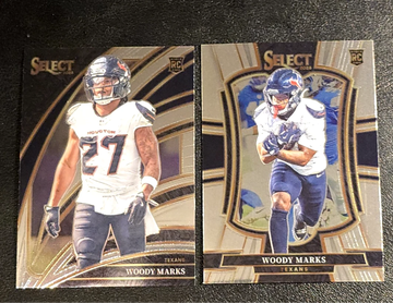 2025 Panini Select  Woody Marks  Club Level & Premier Level  Texans, USC  RC Rookie