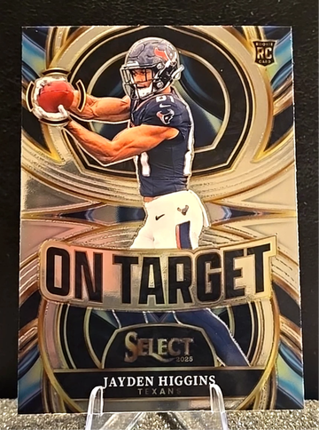 2025 Panini Select  On Target  Jayden Higgins RC  Texans No. 11  Rookie