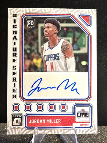 2023-24 Optic  Jordan Miller  Signature Series  Prizm Rookie  Auto  RC Clippers