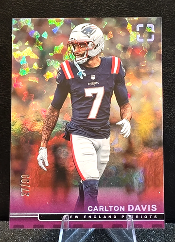 2025 Panini Photogenic  CARLTON DAVIS #8  NEW ENGLAND PATRIOTS  Purple /99