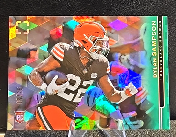 2025 Panini Photogenic  Dylan Sampson  Green /25  RC Browns Rookie 