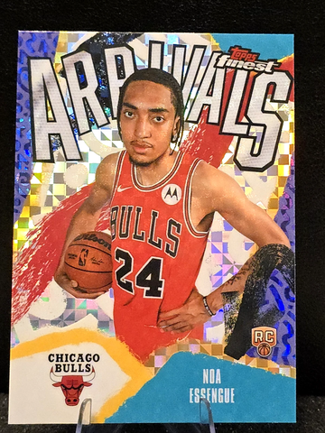 2025-26 Topps Finest  Noa Essengue RC  Arrivals  X-Factor  A-12  Bulls 