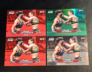 2025 Topps UFC Stadium Club  Yazmin Jauregui  #C-165  Green Chrome Refractor 2 Red 