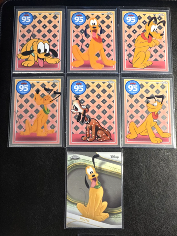 2025 Topps Chrome Disney  Pluto  (6) 95 Years & Base 