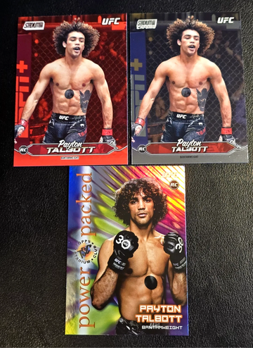 Payton Talbott  2025 Stadium Club UFC  Power Packed,Red,& Chrome RC 