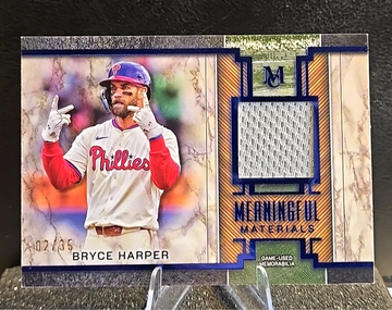 2025 Topps Museum Collection  Bryce Harper  Meaningful Material  GAME USED Relic /35
