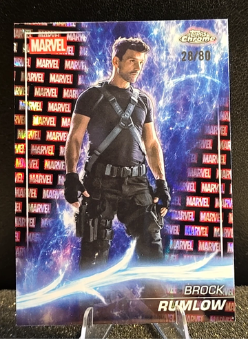 2025 Topps Chrome Marvel Studios  Logo  Brock Rumlow  Red and Black Lava  /80 